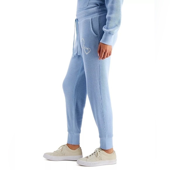 Style & Co Embroidered Waffle-Knit Jogger Pants - Picture 3 of 4